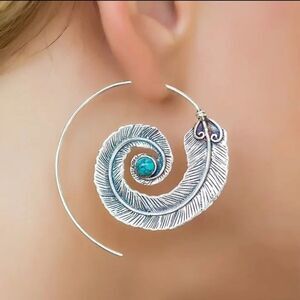 Boho statement earrings #753
